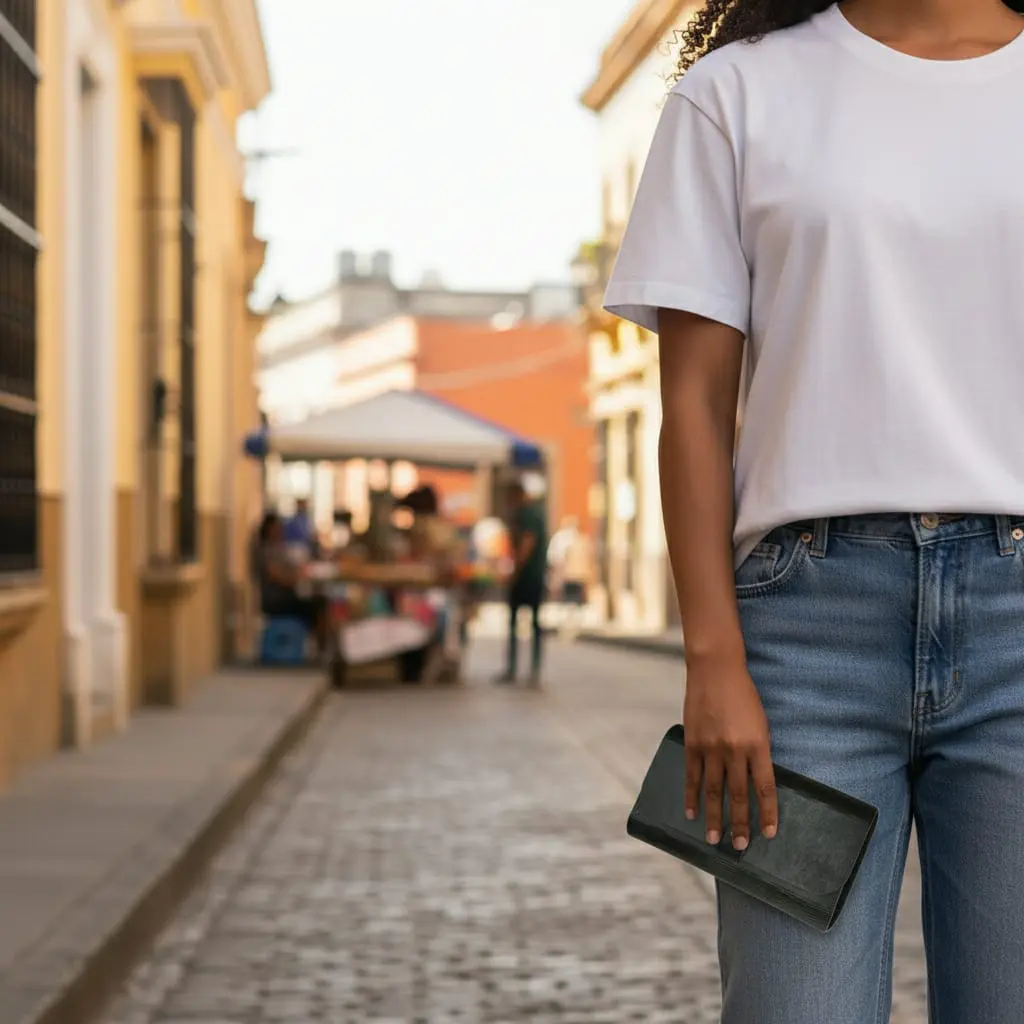 Pochette en bois peinte à la main