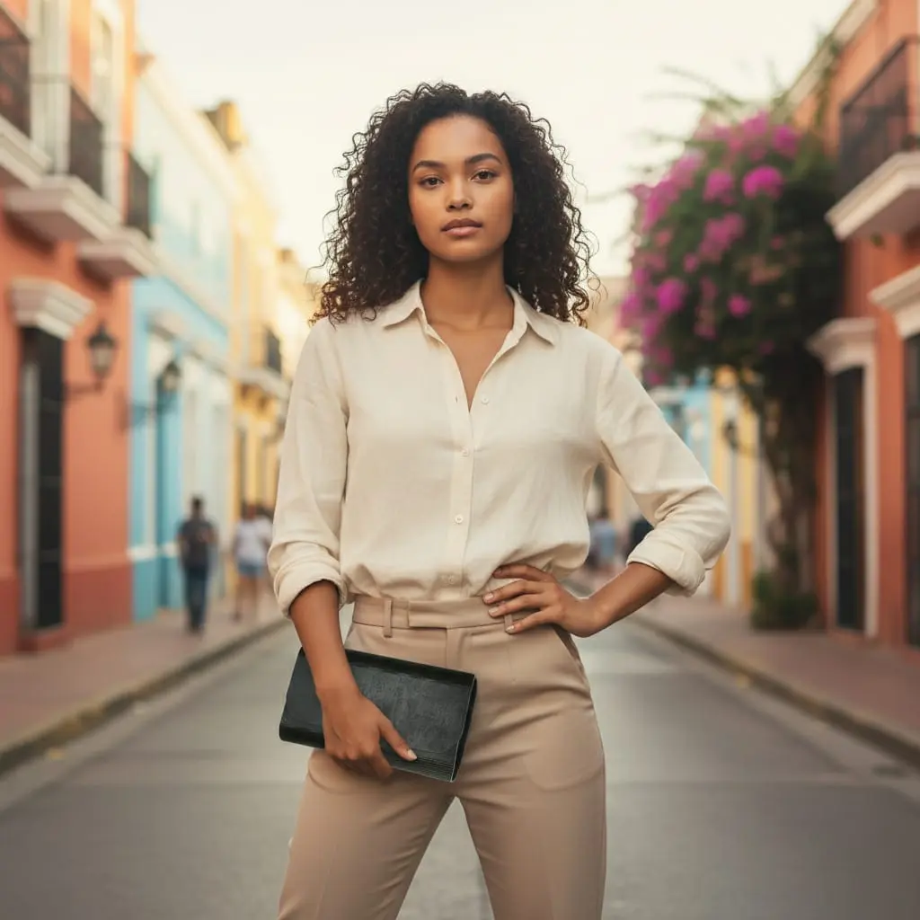 Pochette en bois peinte à la main – accessoires de mode Atelier BO